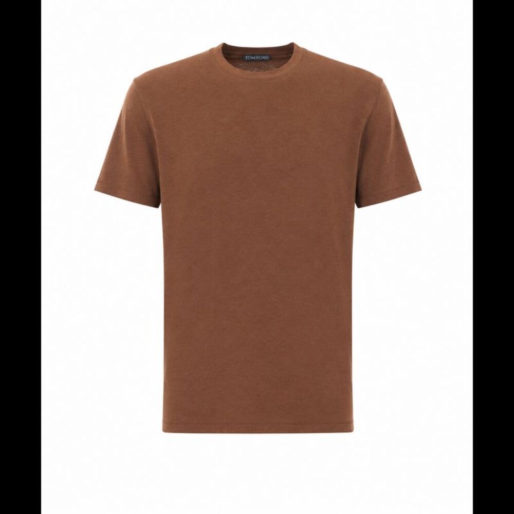 Tom Ford Men Lyocell And Cotton T-Shirt